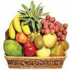 2 Kg Fresh Fruits Basket: Fresh Flowers To India