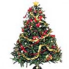 2 Feet High Fully Decorated Xmas Tree With Goodies, Hangings, Bells
