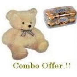 16 Pcs Ferrero Rocher Chocolate Box With Cute Teddy