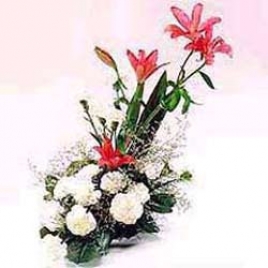 Exotic Liles  Carnations Arrangement