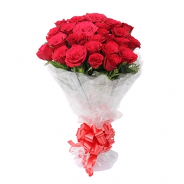 24 Red Roses Bunch