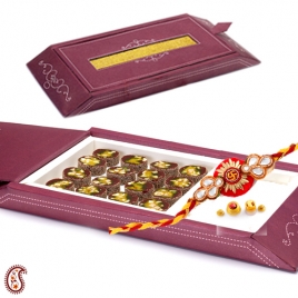 Premium Rakhi Gift Box With Dry fruit Anjeer Cutlets